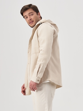 Снимка на Мъжки overshirt с качулка 