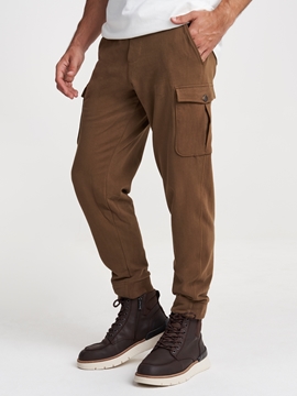 Picture of SUSTAINABLE CARGO TRACKSUIT BOTTOMS MADE OF PEACHED ORGANIC COTTON