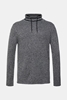 Picture of Mottled jumper with drawstring stand-up collar