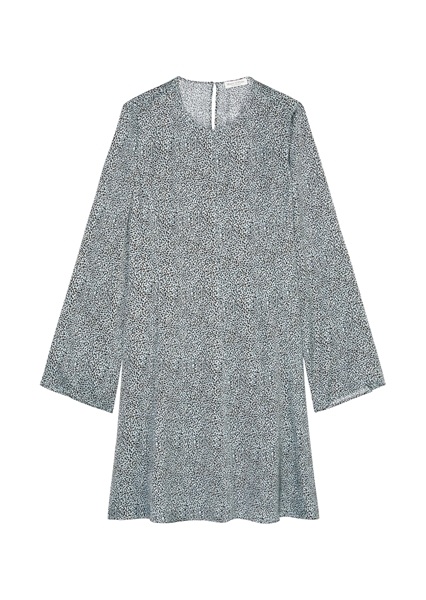 Picture of Dress, easy feminine, cutlines, flared sleeve, knee length