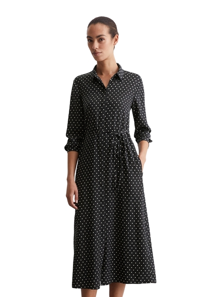 Picture of Shirt dress regular made from viscose twill