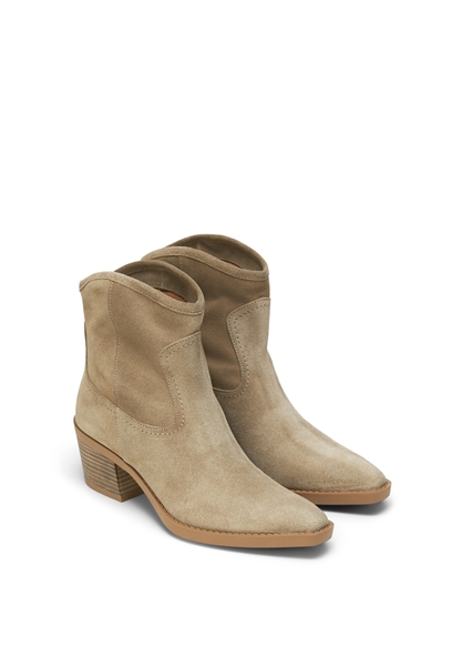 Picture of Western-style ankle boot made from soft suede