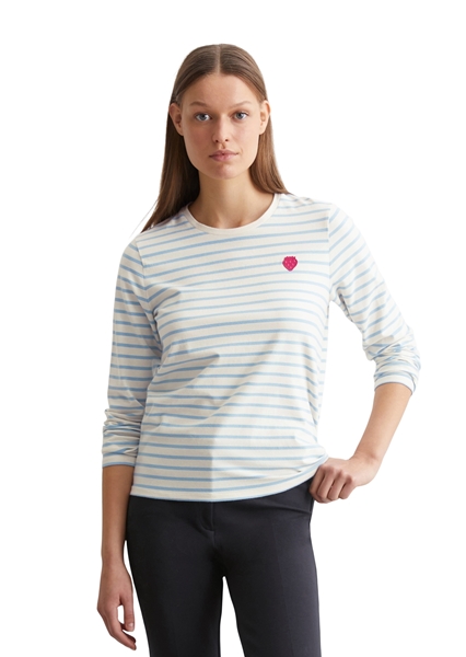 Picture of Regular striped longsleeve made from organic cotton stretch jersey