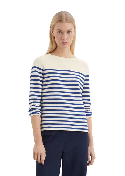 Picture of Striped sweater slim made from soft organic cotton