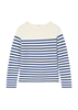 Picture of Striped sweater slim made from soft organic cotton