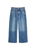 Picture of Jeans model TOLVA wide high waist in culotte style