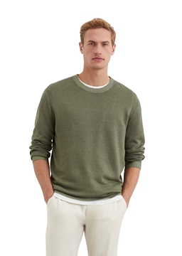 Picture of Sweater regular made from linen and organic cotton