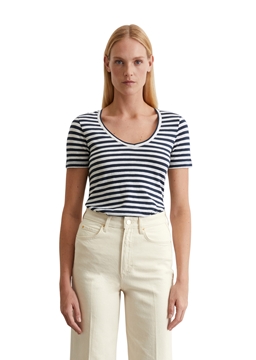 Picture of Regular striped T-shirt made from organic cotton slub jersey