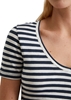 Picture of Regular striped T-shirt made from organic cotton slub jersey