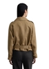 Picture of Linen trench jacket, fluent, with belt, flaps on sleeves