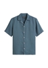 Picture of Regular short-sleeved shirt made from pure linen