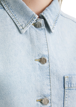 Picture of Denim shirt, relaxed fit, overlapp 504907822023