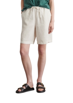 Picture of Linen shorts straight with partially elasticated waistband