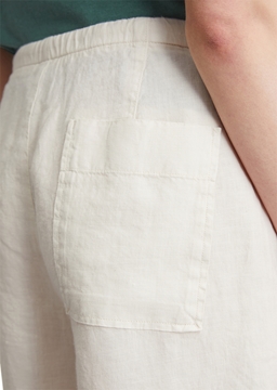 Picture of Linen shorts straight with partially elasticated waistband