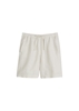 Picture of Linen shorts straight with partially elasticated waistband