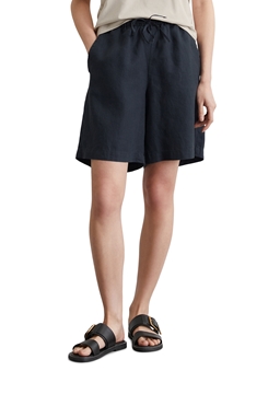 Picture of Linen shorts straight with partially elasticated waistband