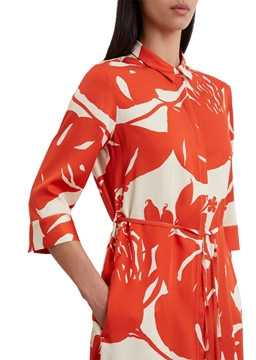 Picture of Shirt dress regular made from flowing viscose twill