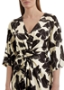 Picture of Wrap dress regular made from viscose satin stretch