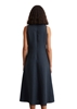 Picture of Sleeveless linen dress shaped flared A-line cut