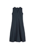 Picture of Sleeveless linen dress shaped flared A-line cut
