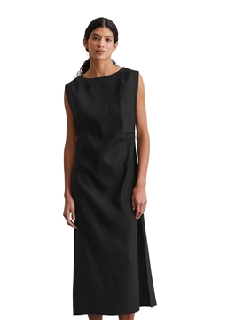 Picture of Dress shaped made from an elastic viscose-linen blend