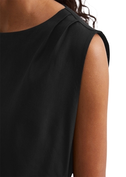 Picture of Dress shaped made from an elastic viscose-linen blend