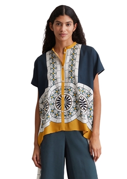 Picture of Relaxed sleeveless print blouse from ECOVERO™ by LENZING™