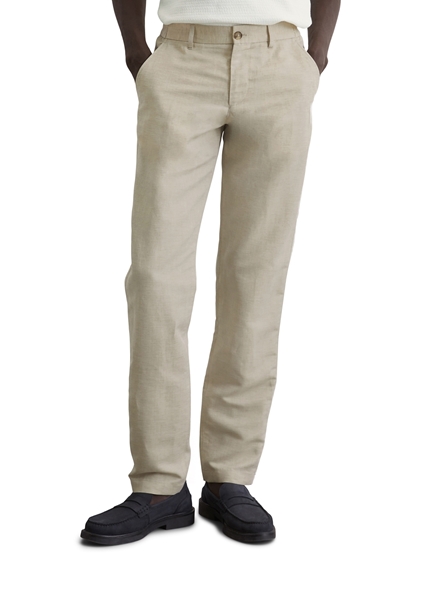 Picture of Pants model Osby jogger tapered made from a high-quality linen mix