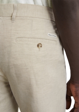 Picture of Pants model Osby jogger tapered made from a high-quality linen mix