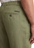 Picture of Linen pants model Osby jogger pleats with elastic waistband