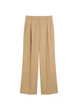 Picture of Wide Leg Pants made from wool blend twill