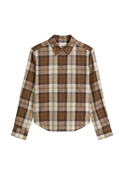Picture of Check blouse fitted made from an organic cotton/lyocell mix