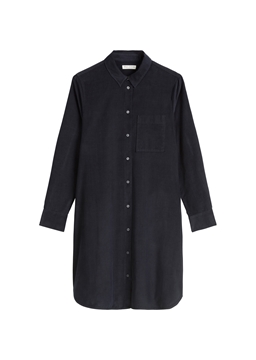 Picture of Relaxed shirt dress made from fine corduroy