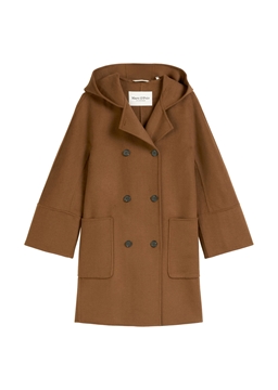 Picture of Hooded coat relaxed made from a double-face wool blend