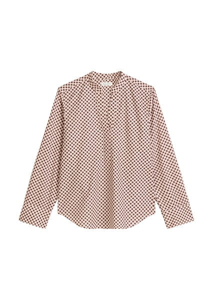 Picture of Regular tunic blouse made from papertouch poplin