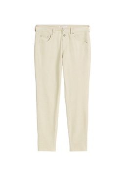 Picture of Fine corduroy pants model Theda boyfriend cropped made from organic cotton modal stretch