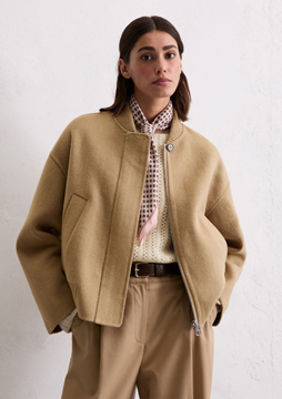 Picture of Wool blouson relaxed made from elegant doubleface