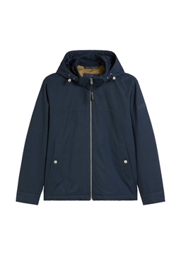 Picture of Regular hooded blouson made from water-repellent technical poly cotton