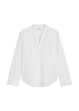 Picture of Regular tunic blouse made from papertouch poplin