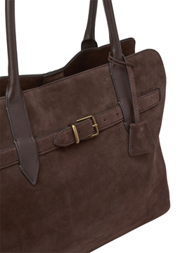Picture of Shopper large made from soft suede cowhide
