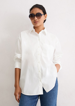 Picture of Blouse, oversized shirt, kent coll 