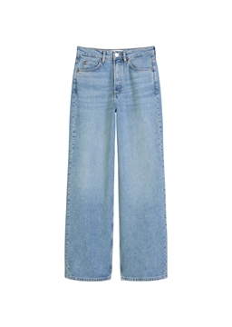 Picture of Jeans model Tolva wide long made from a soft lyocell-cotton blend