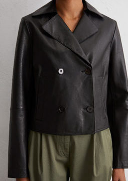 Picture of Soft regular caban leather jacket made from fine lambskin