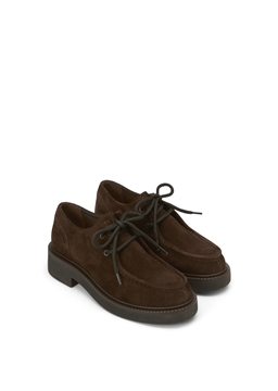 Picture of Derby lace-up made from soft suede
