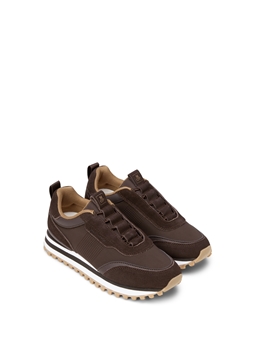 Picture of Slip-on sneaker model Bjorna made from suede and neoprene