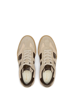 Picture of Sneaker made of leather and teddy fur