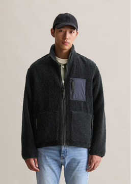 Picture of Teddy jacket regular with nylon breast pocket