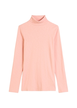 Picture of DfC turtleneck longsleeve slim made from particularly soft slub jersey