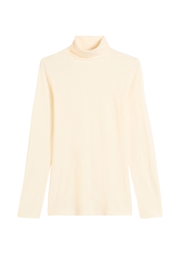 Picture of DfC turtleneck longsleeve slim made from particularly soft slub jersey