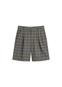 Picture of Checked Bermuda wide with recycled polyester and viscose